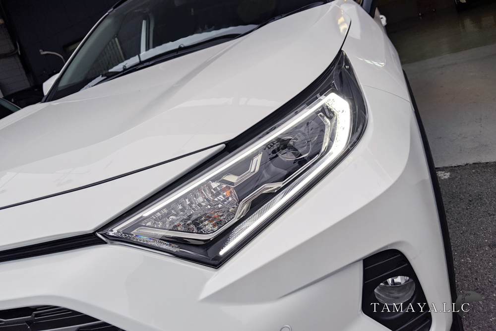 RAV4 前期 ハイブリッドヘッドライト移植 | カスタムショップ【球屋】