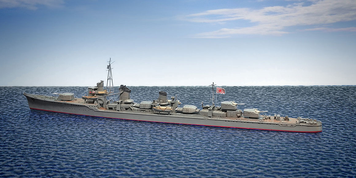 素組でも良い出来、そして、少し手を入れると極上。 – 1/700で夕雲型