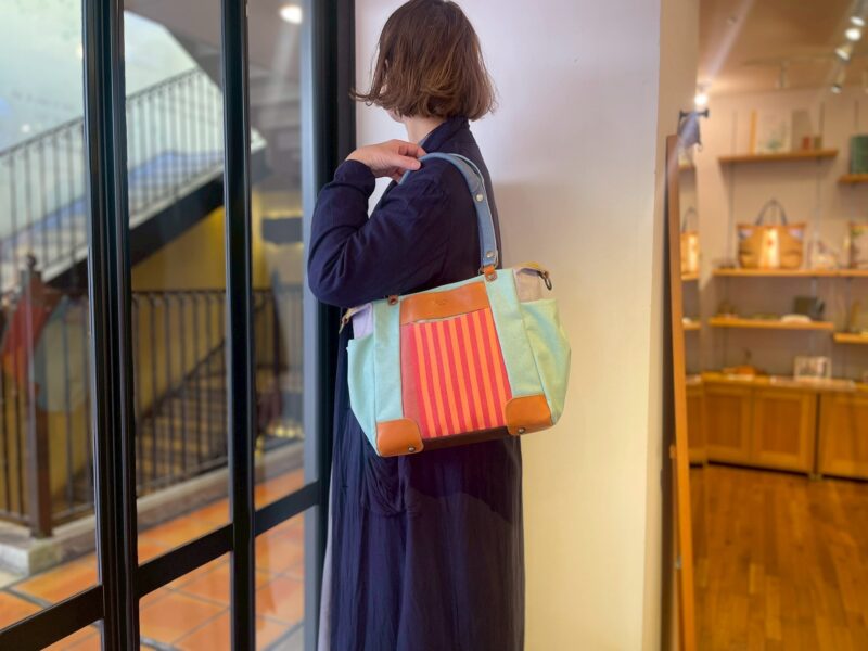 ナイロン x フランス綿 x レザー 3WAYナイロン x フランス綿 x