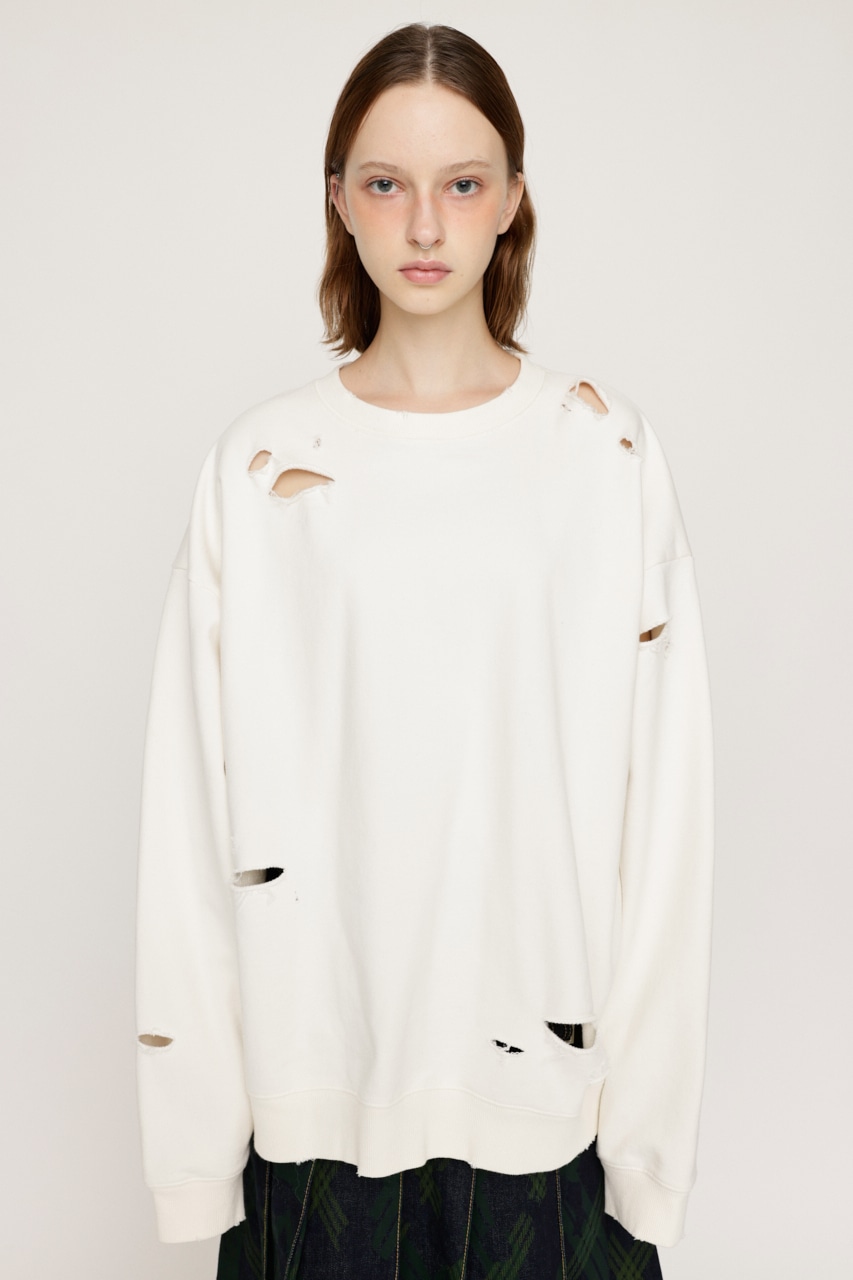 SLY | CRUSHED OVER SWEAT トップス (Tシャツ・カットソー(長袖