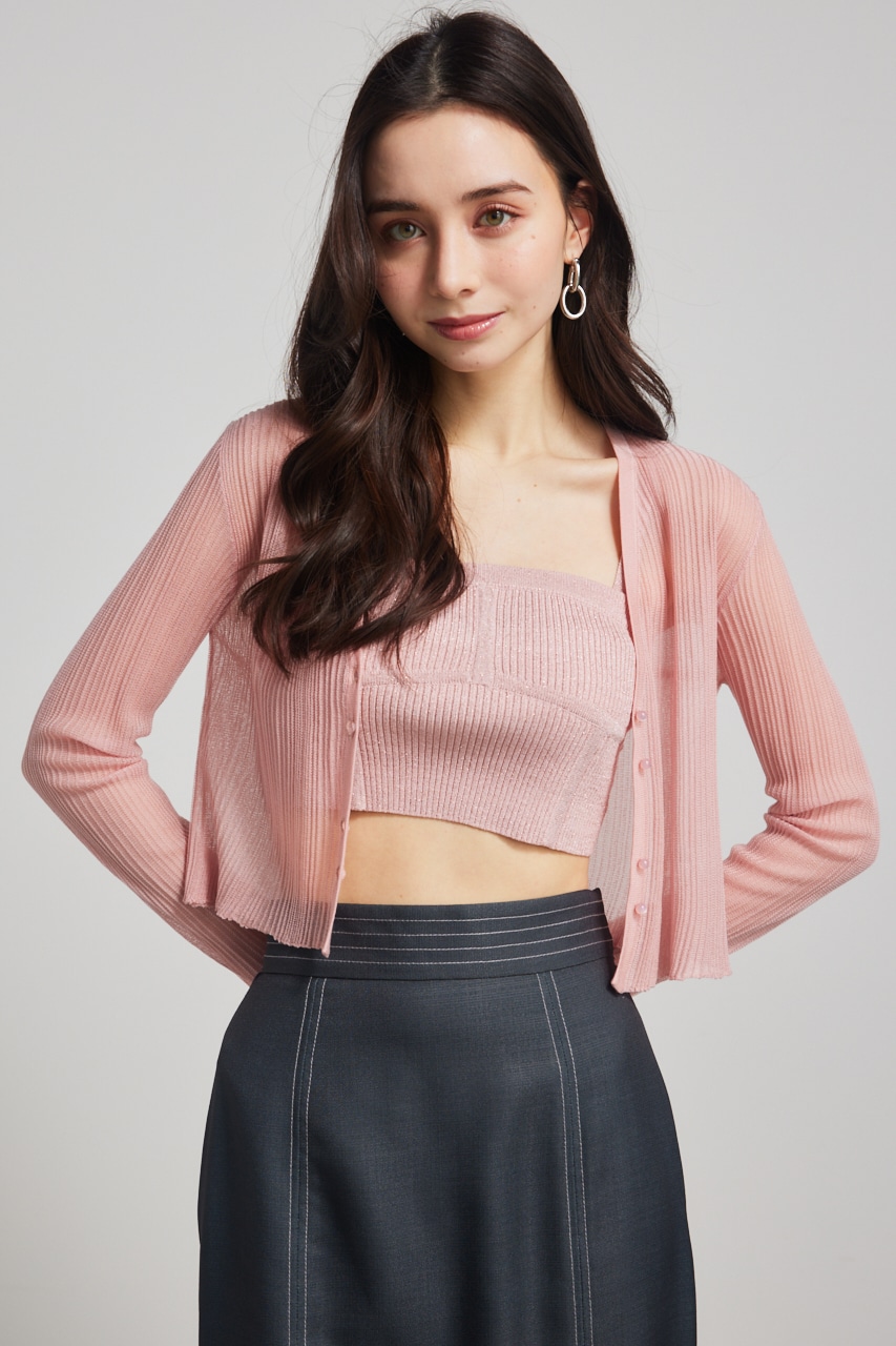 rienda | ビスチェライクKnitベアTOP (ベアトップ ) |SHEL'TTER WEBSTORE