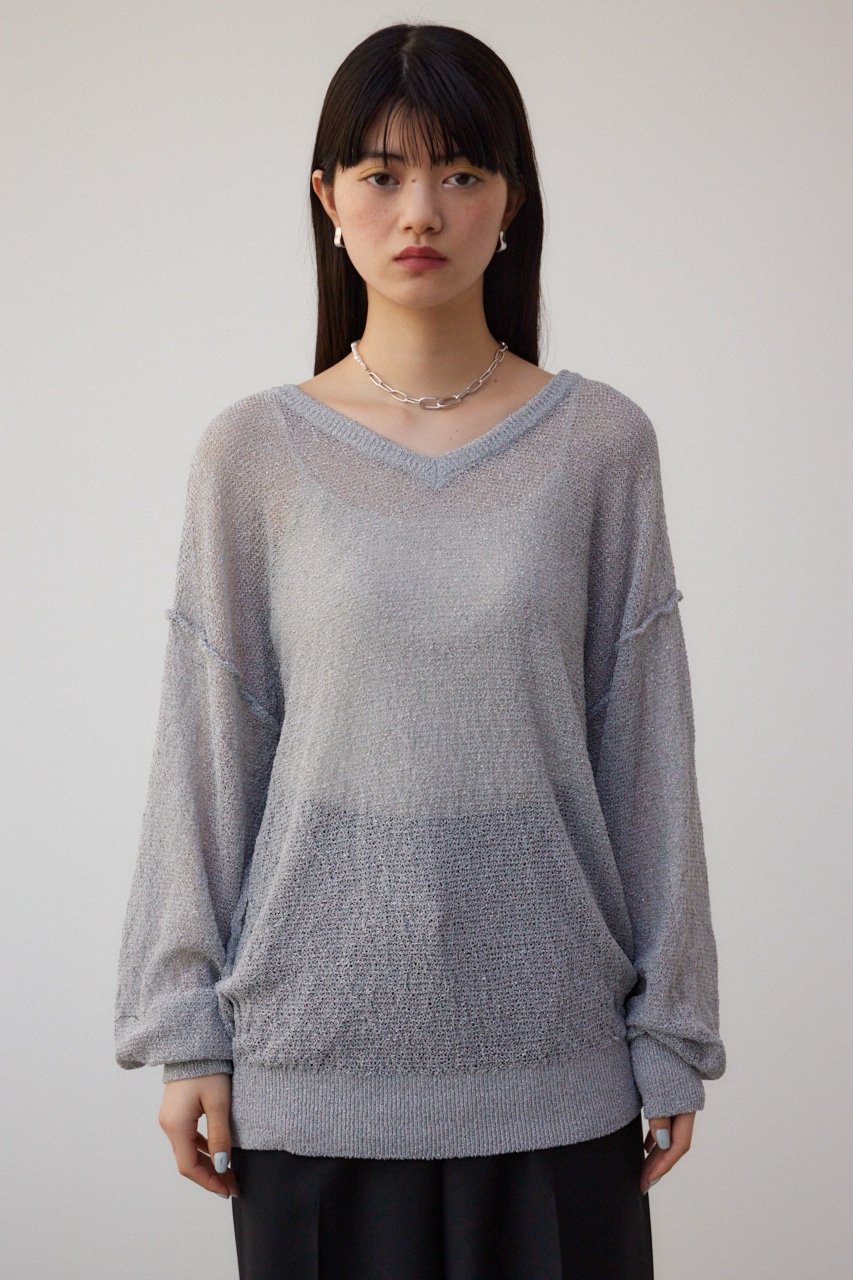 AZUL BY MOUSSY | シアーグリッタールーズニット (ニット ) |SHEL'TTER