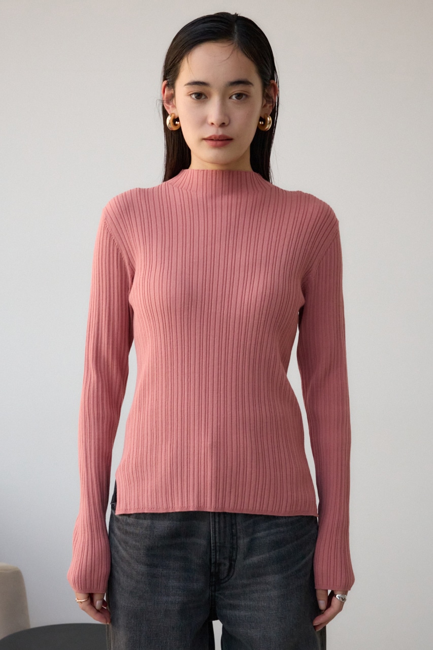 AZUL BY MOUSSY | ランダムリブハイネックニットトップス (ニット