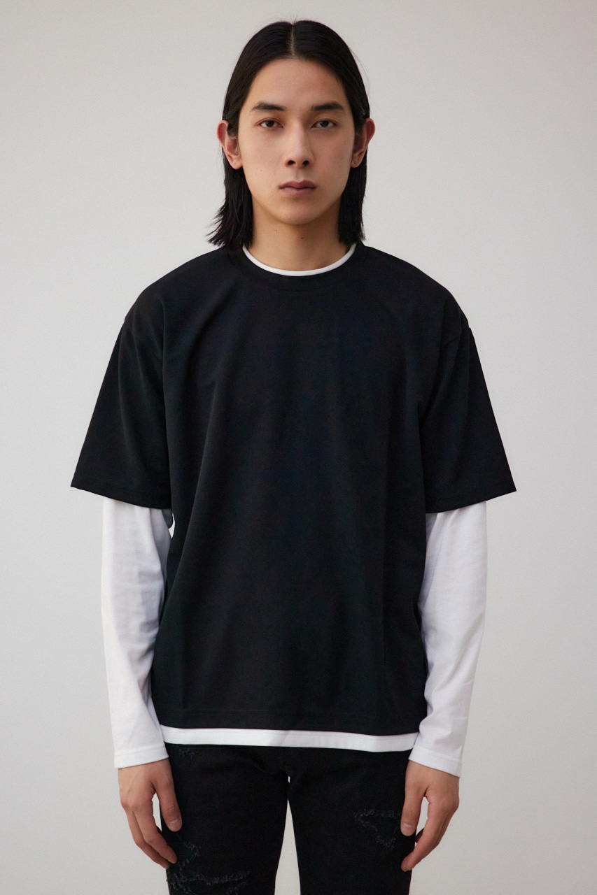 AZUL BY MOUSSY | 梨地レイヤードロングT (Tシャツ・カットソー(長袖