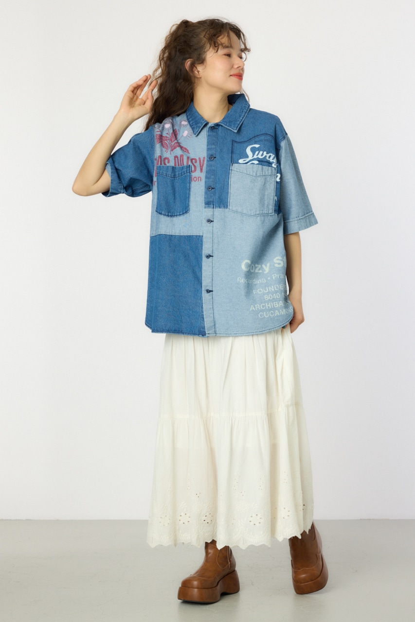 RODEO CROWNS WIDE BOWL | カスタムパッチドシャツ (シャツ・ブラウス