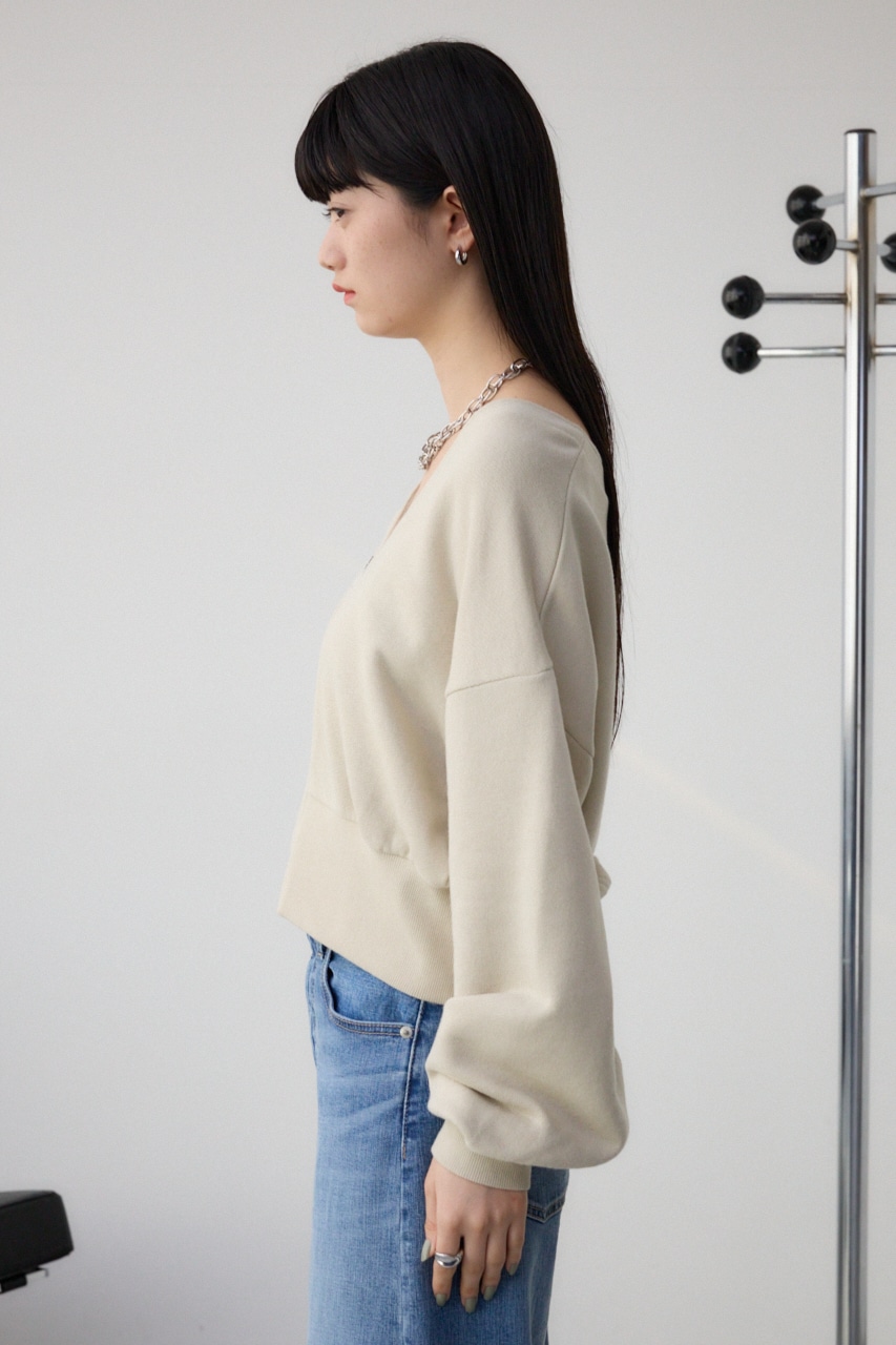 AZUL BY MOUSSY | フロントZIPウラケカーディガン (カーディガン