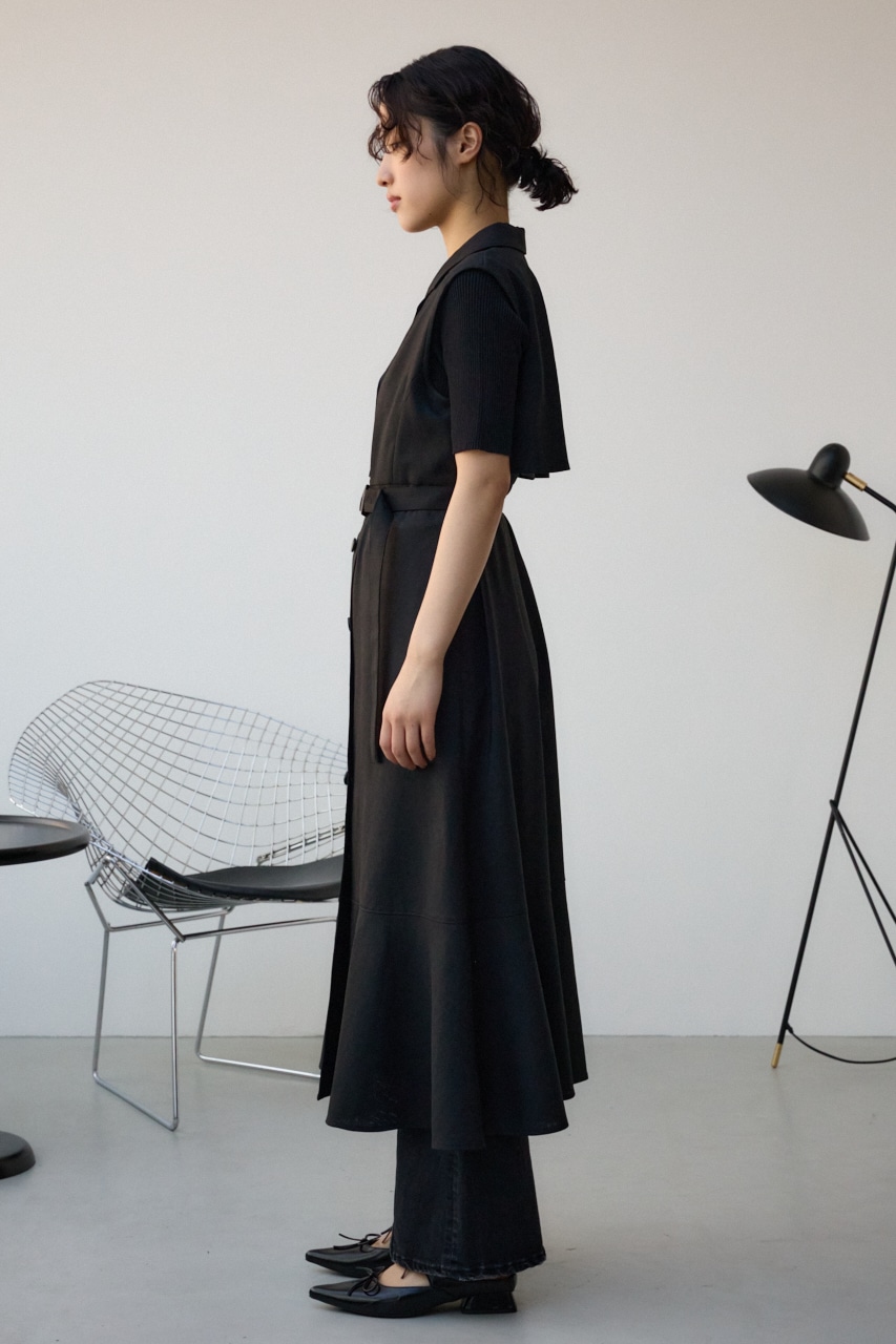 AZUL BY MOUSSY | オープンカラージレワンピース (ワンピース(ロング