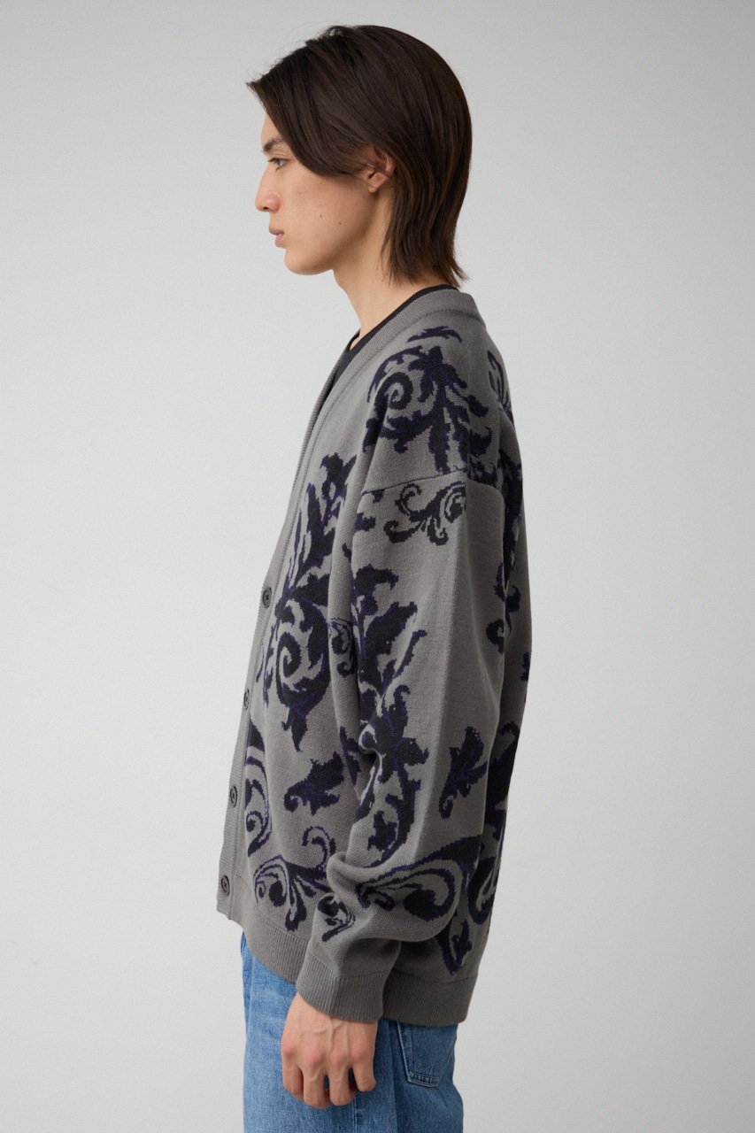 AZUL BY MOUSSY | レトロフラワージャガードカーディガン