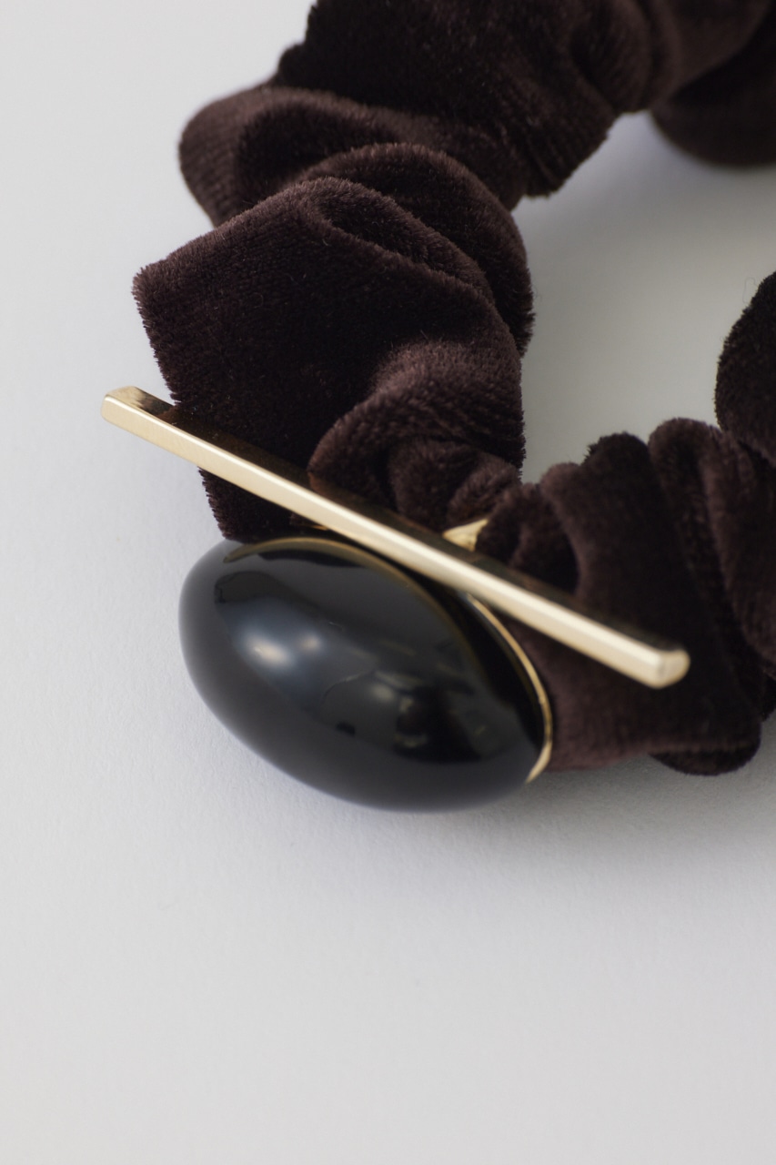 RIM.ARK | Natural stone velour scrunchie (HAIR ACCESSORIES ) |RIM