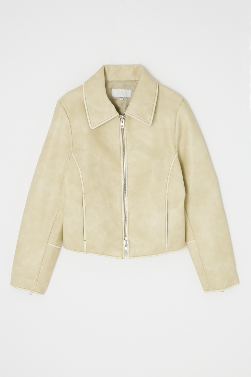 MOUSSY | FAUX LEATHER MINIMAL ジャケット (ジャケット ) |SHEL'TTER