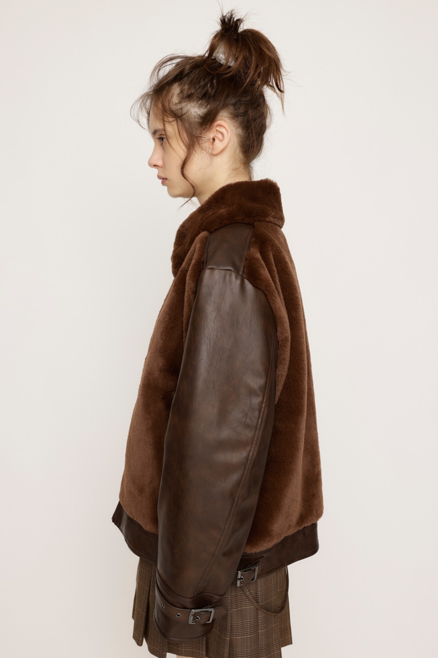 SLY | FAUX FUR DOCKING G-1 ジャケット (ブルゾン ) |SHEL'TTER WEBSTORE