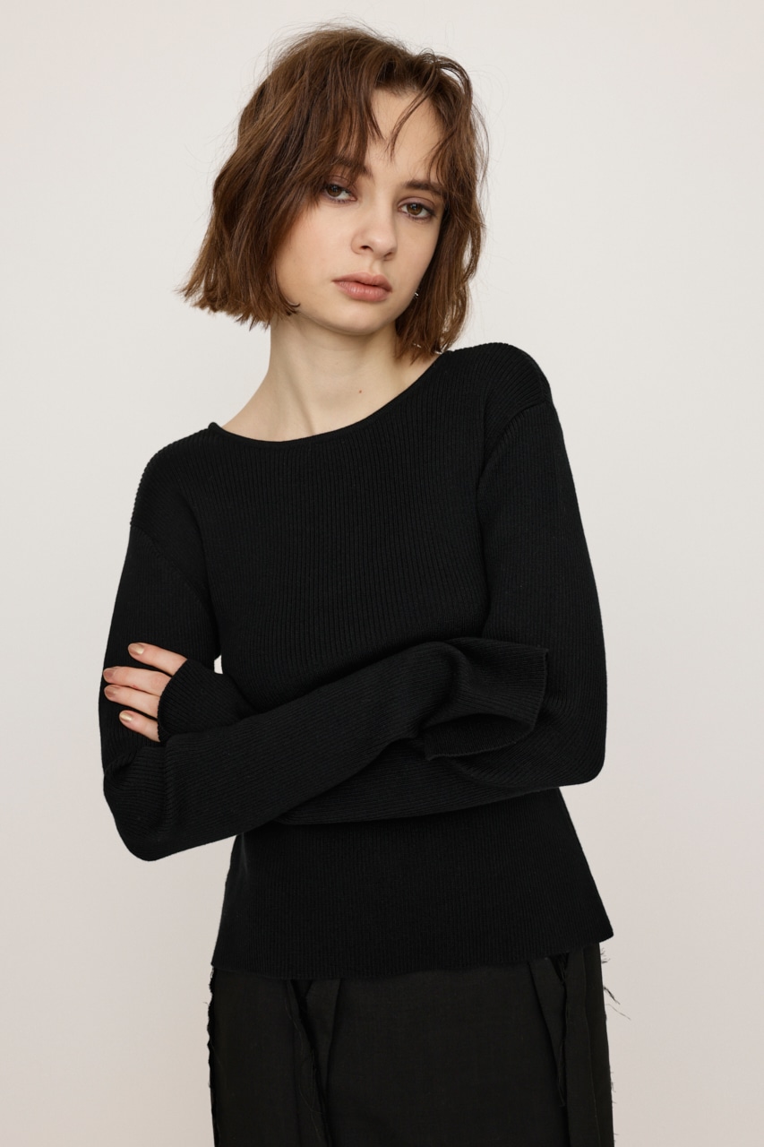 SLY | 【LIMITED ITEM】MANYWAY RIBBON KNIT トップス (ニット ) |SHEL