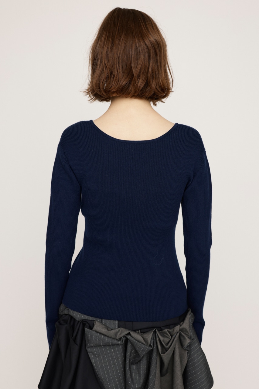 SLY | MANYWAY RIBBON KNIT トップス (ニット ) |SHEL'TTER WEBSTORE