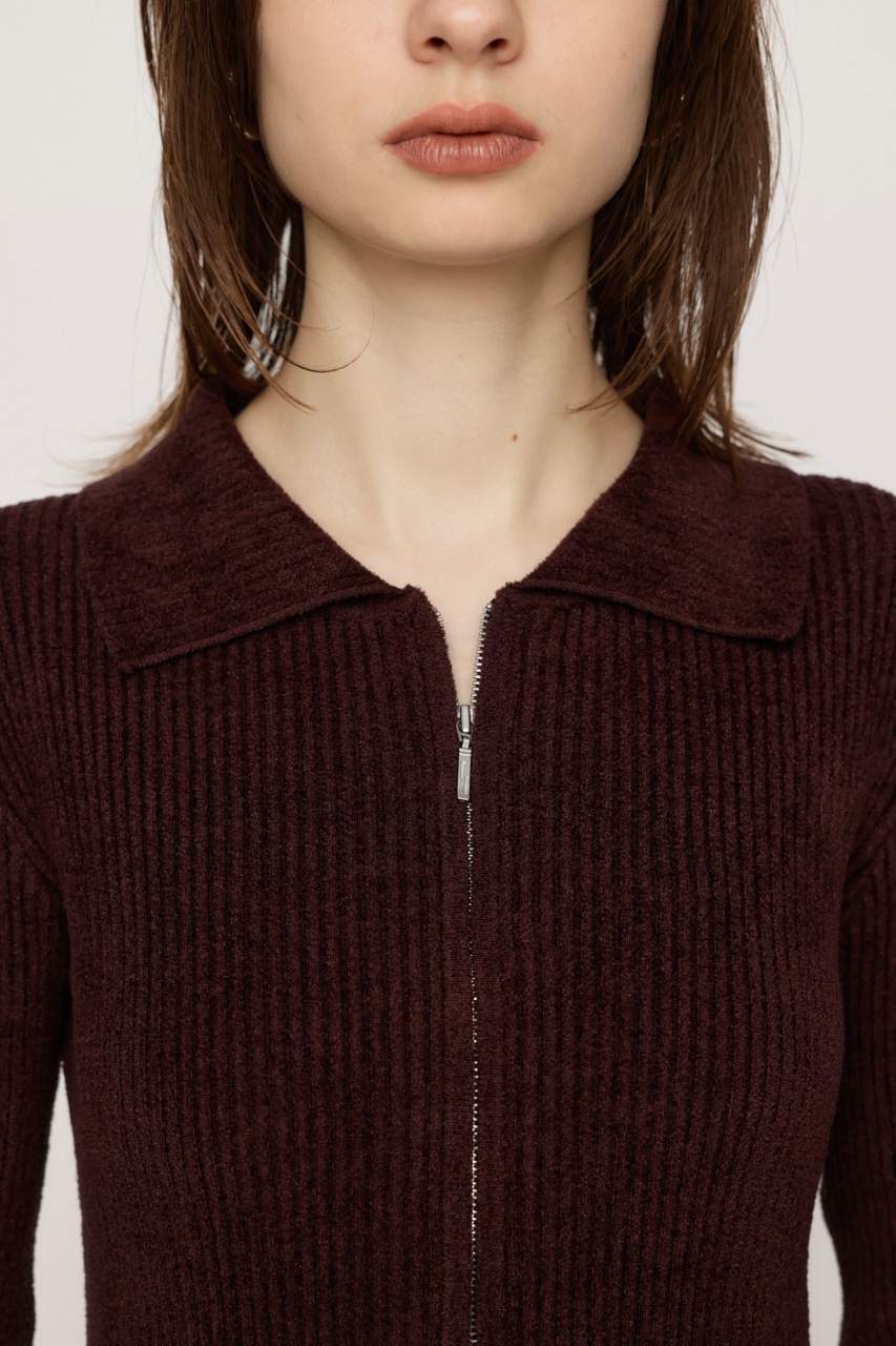 SLY | FRONT ZIP MOLE YARN ロンパース (オールインワン ) |SHEL'TTER