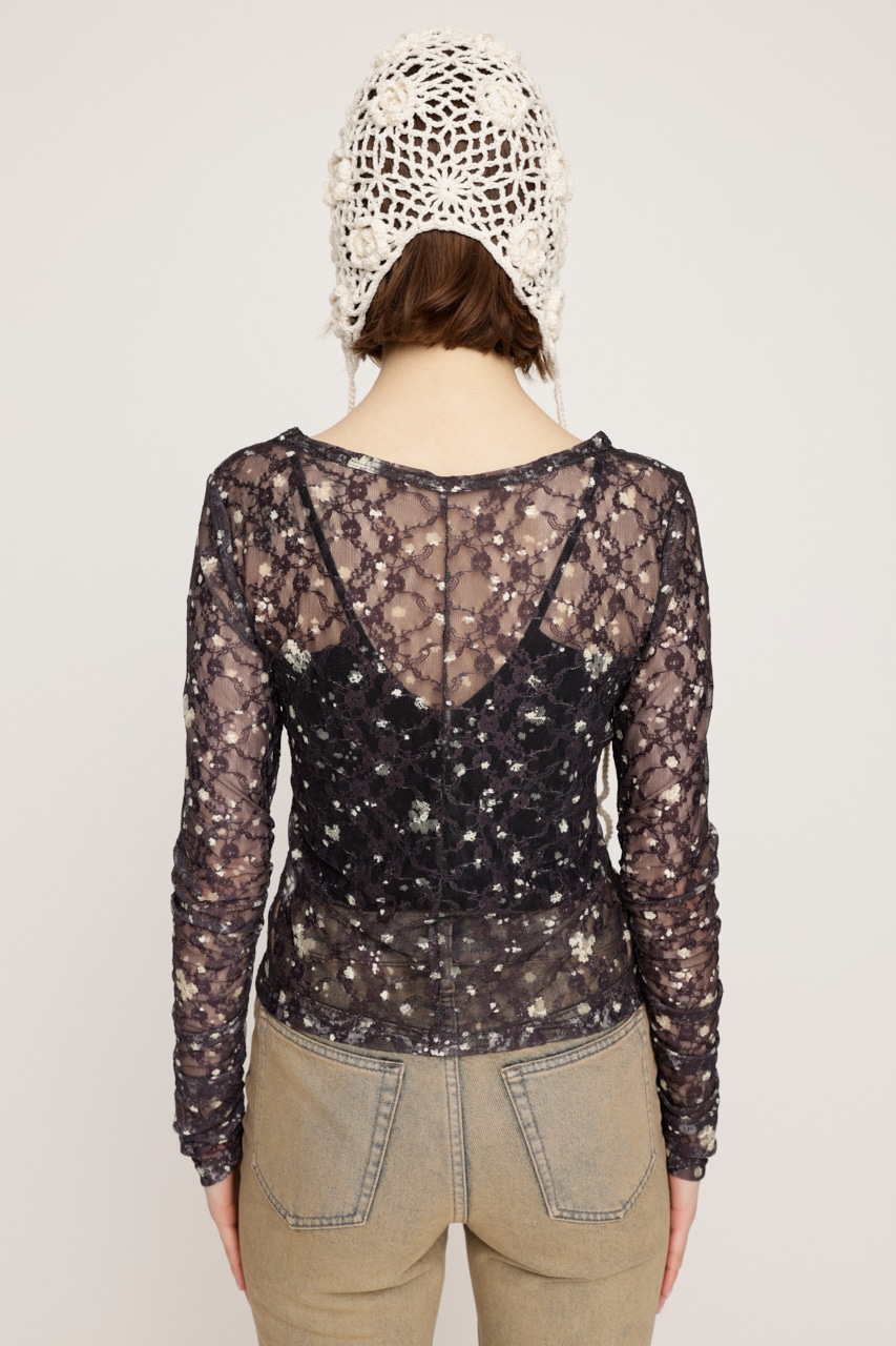 SLY | FLOWER LACE トップス (Tシャツ・カットソー(長袖) ) |SHEL'TTER