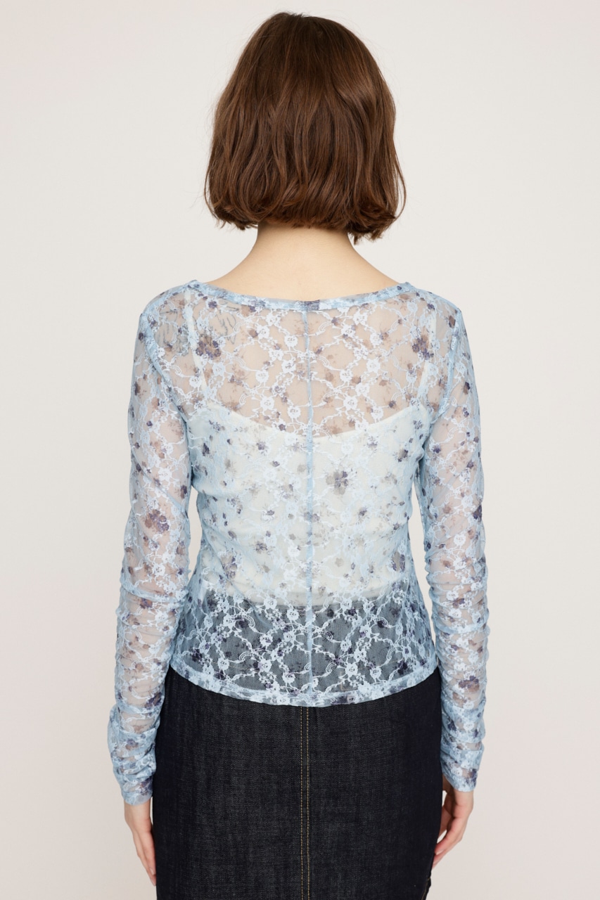 SLY | FLOWER LACE トップス (Tシャツ・カットソー(長袖) ) |SHEL'TTER