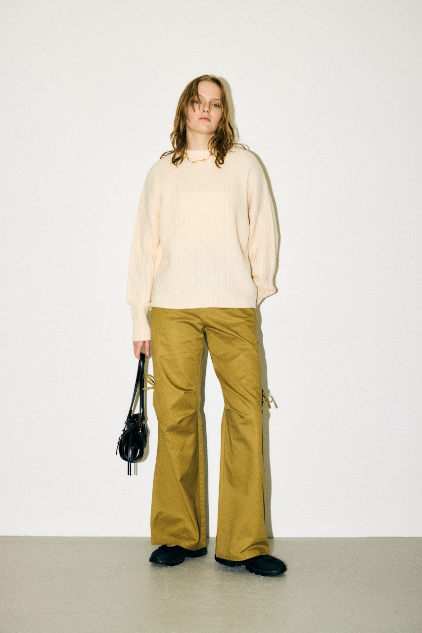 MOUSSY | RIB CABLE ニットトップス (ニット ) |SHEL'TTER WEBSTORE