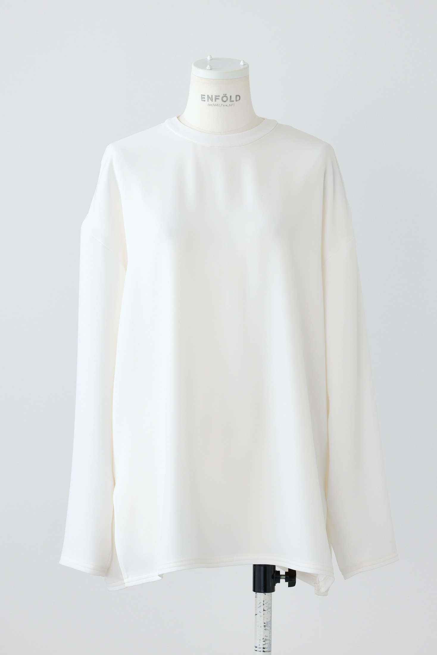 トップス ENFOLD WASHABLE HALFSLEEVE HEXAGON-SHIRT ENFOLD WASHABLE