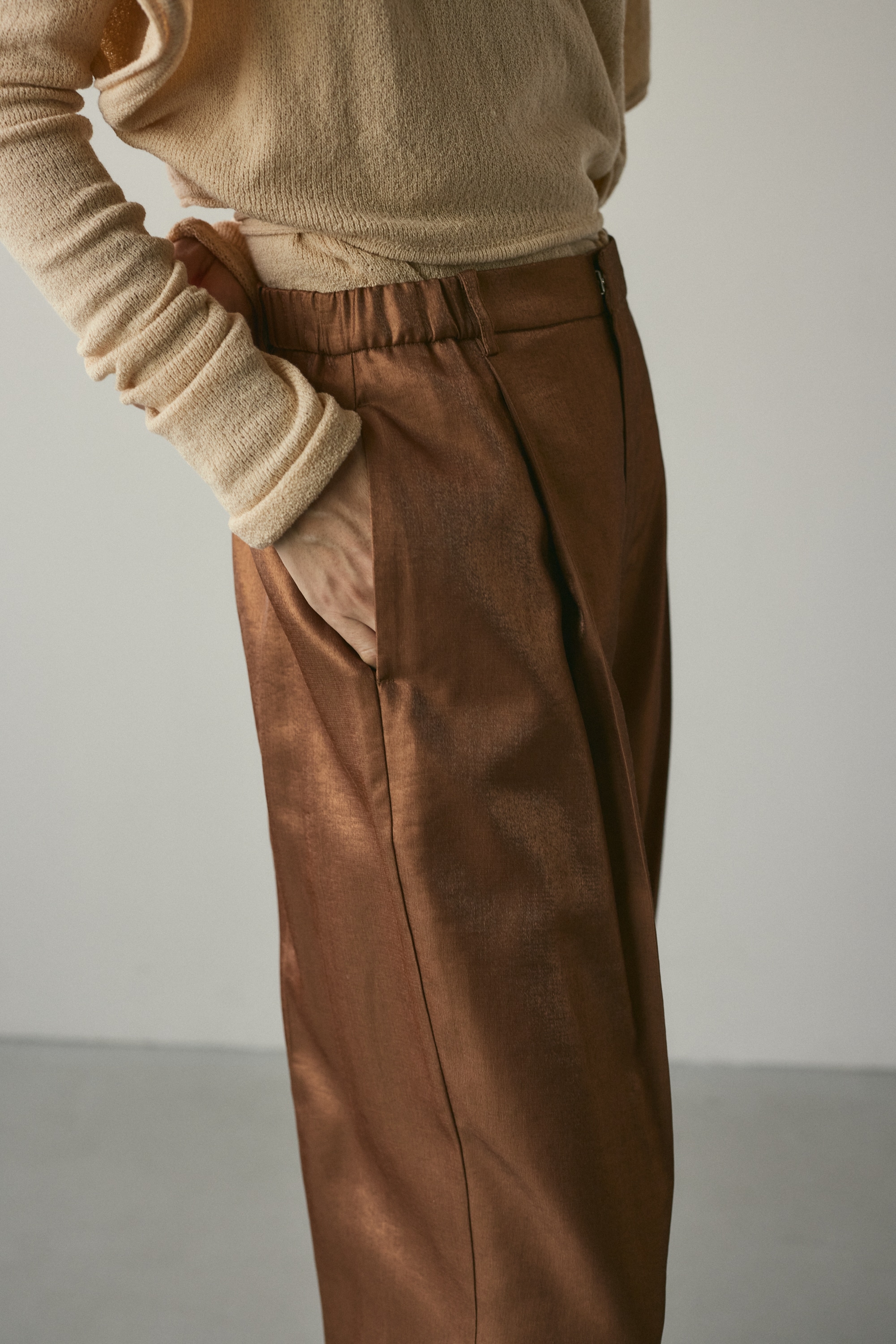 STYLEMIXER | サテンタックパンツ (パンツ ) |SHEL'TTER WEBSTORE