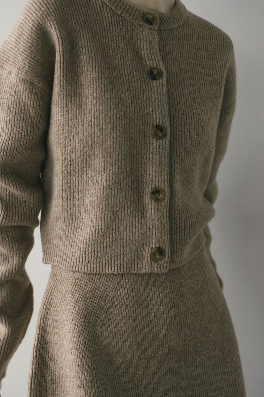 STYLEMIXER | ボタンショートニットカーディガン (カーディガン