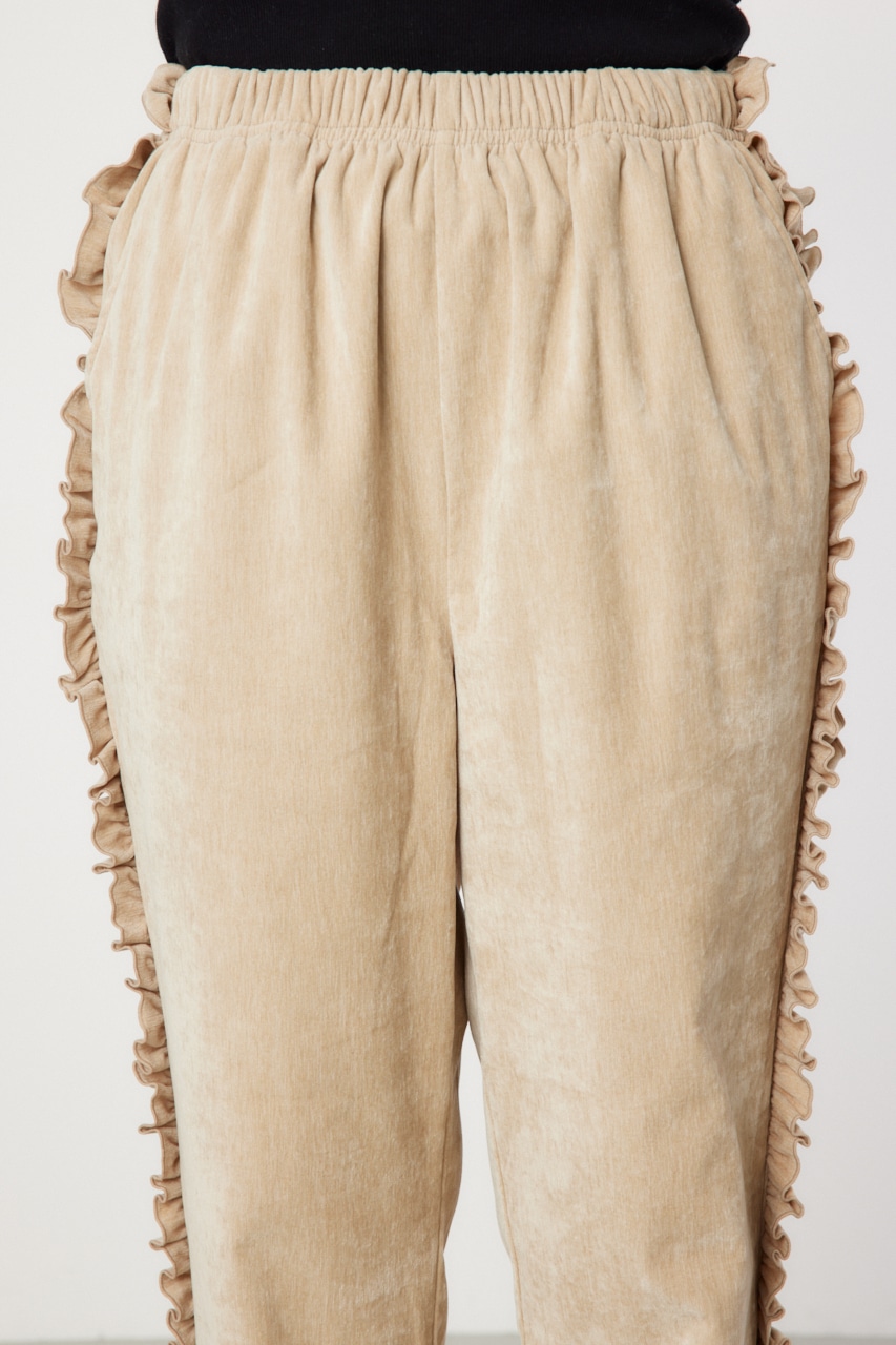 RODEO CROWNS WIDE BOWL | サイドフリルベロアパンツ (パンツ ) |SHEL