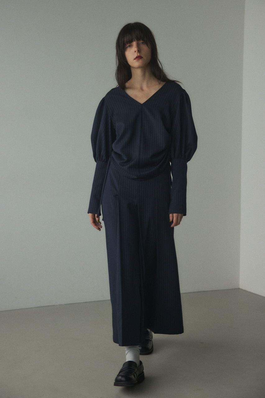 BLACK BY MOUSSY | asymmetry tuck skirt (スカート(ロング) ) |SHEL