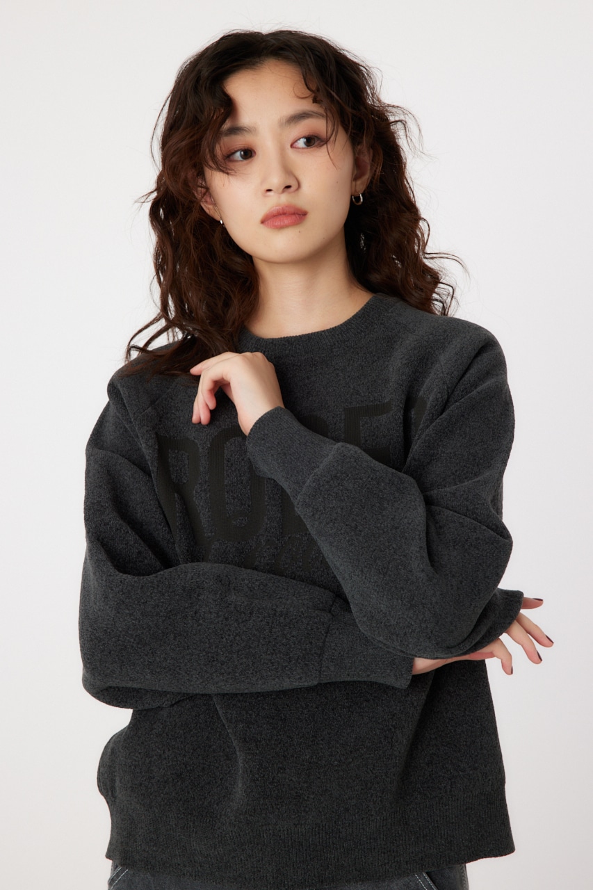 RODEO CROWNS WIDE BOWL | モールエンボスロゴニットトップス (ニット