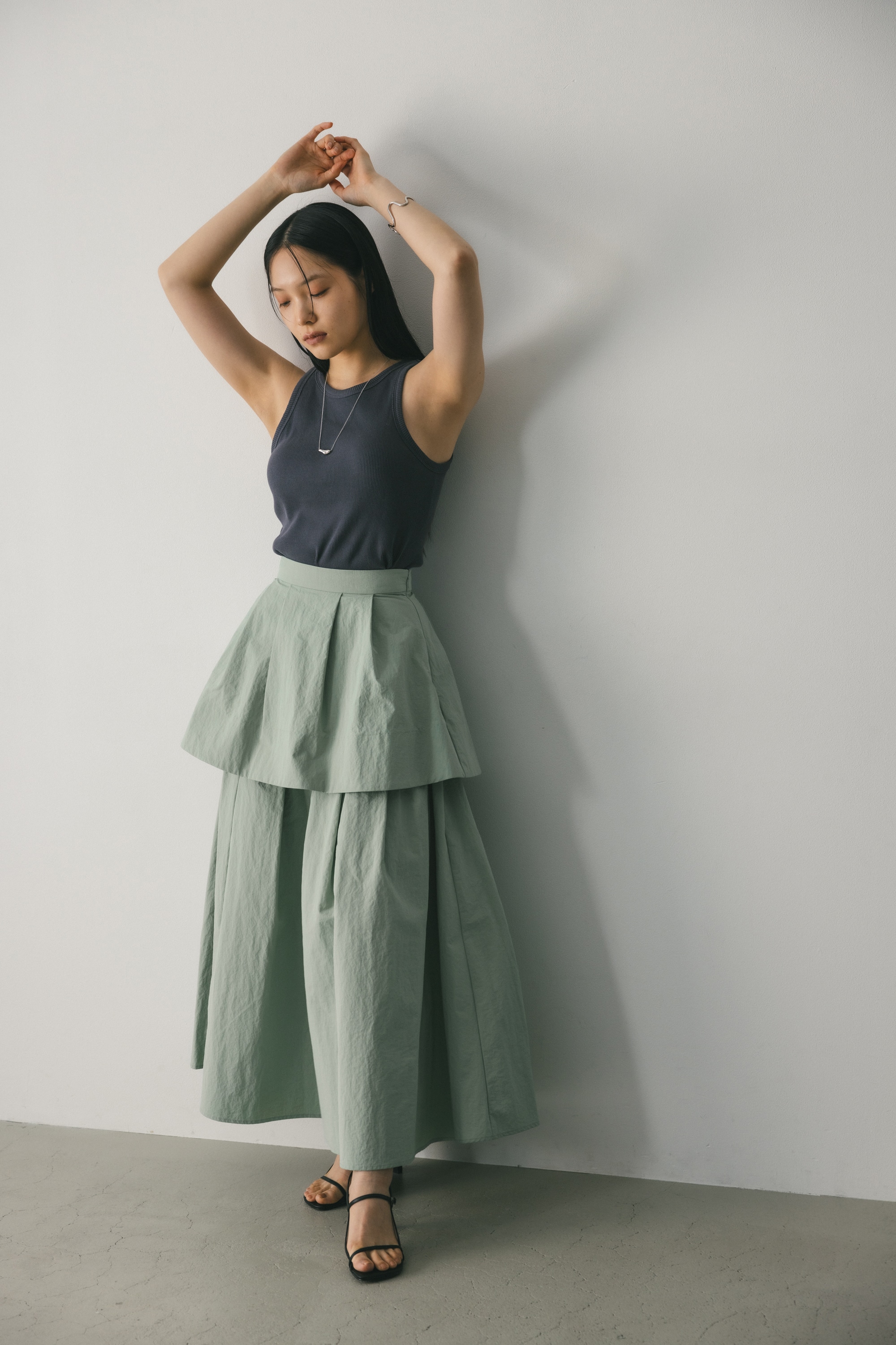 STYLEMIXER | ティアードフレアスカート (スカート(ロング) ) |SHEL