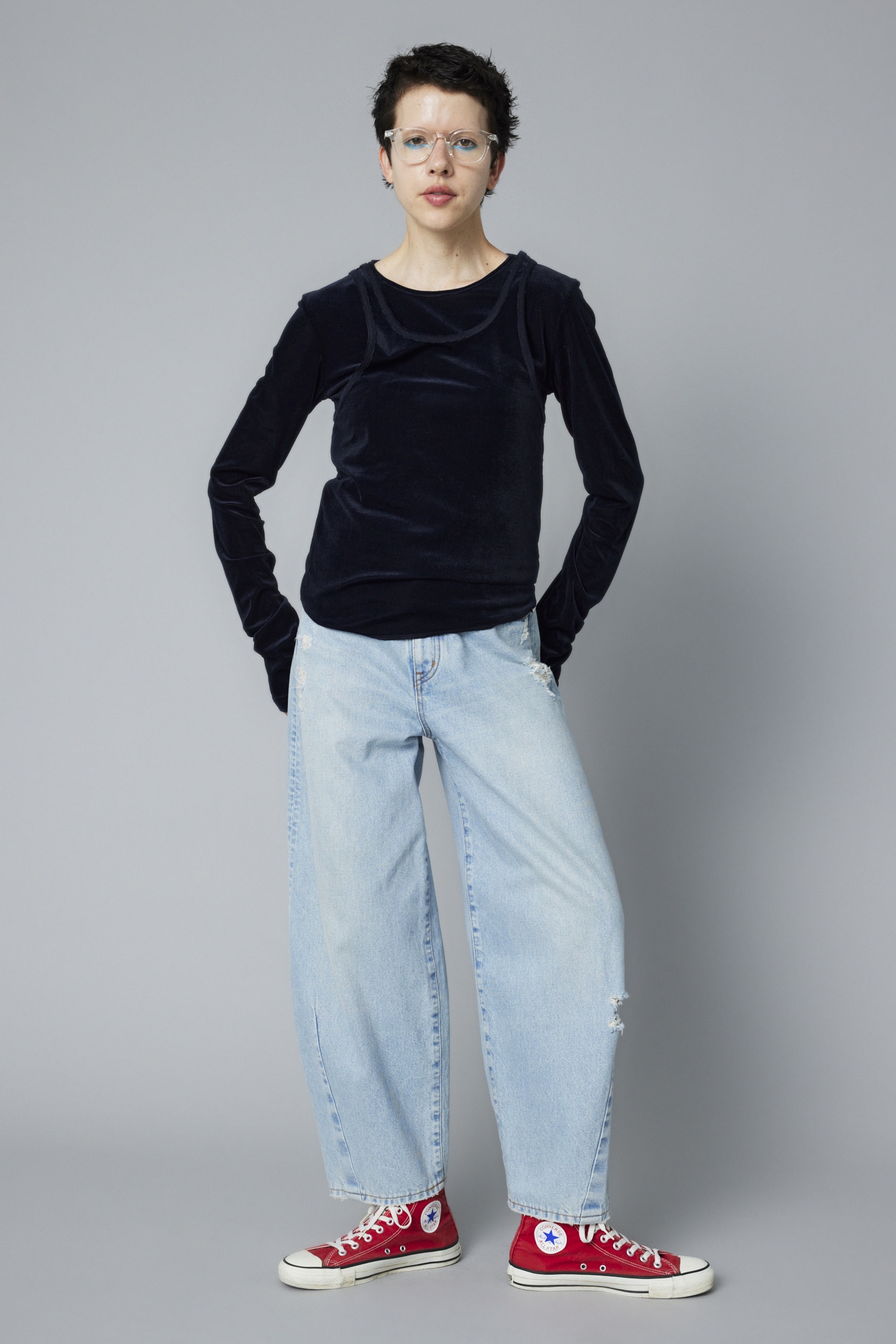 HeRIN.CYE | Velour tank top (タンクトップ ) |SHEL'TTER WEBSTORE