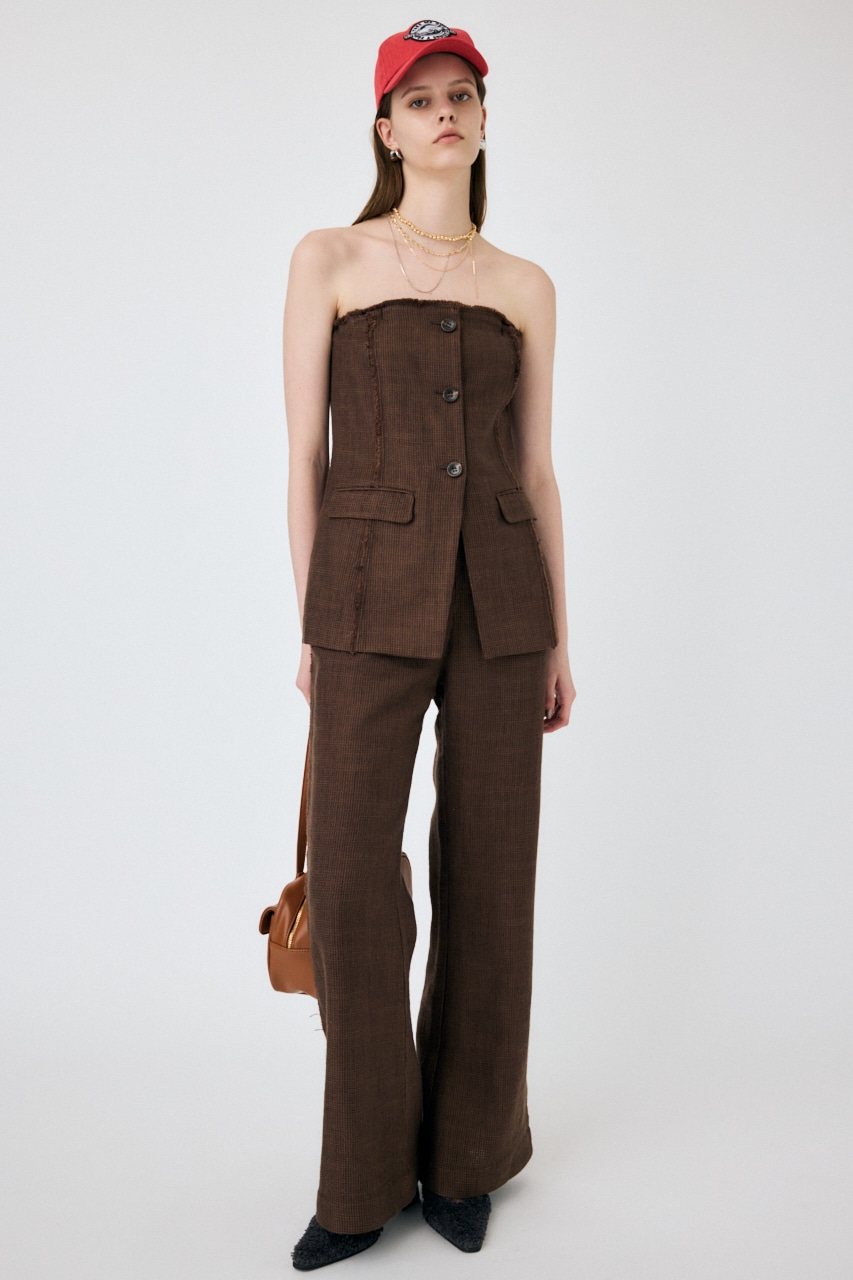 MOUSSY | TAILORED BARE TOP オールインワン (オールインワン ) |SHEL