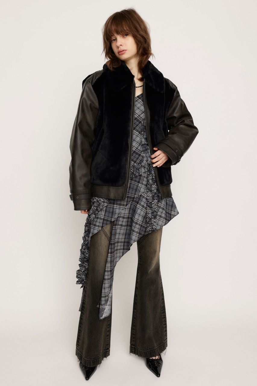 SLY | FAUX FUR DOCKING G-1 ジャケット (ブルゾン ) |SHEL'TTER WEBSTORE