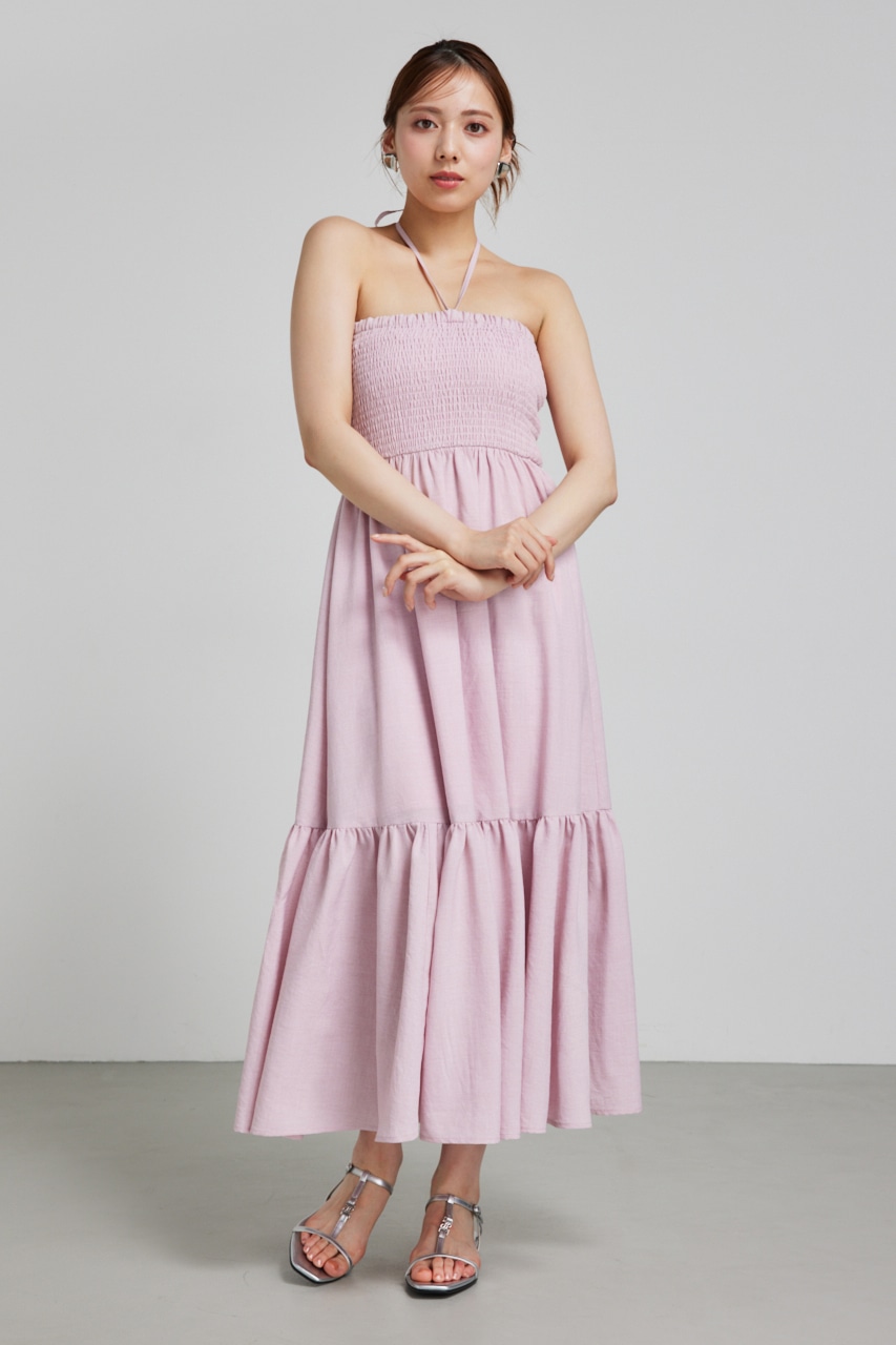 rienda | シャーリングベアワンピース (ワンピース(ミニ・ミディアム