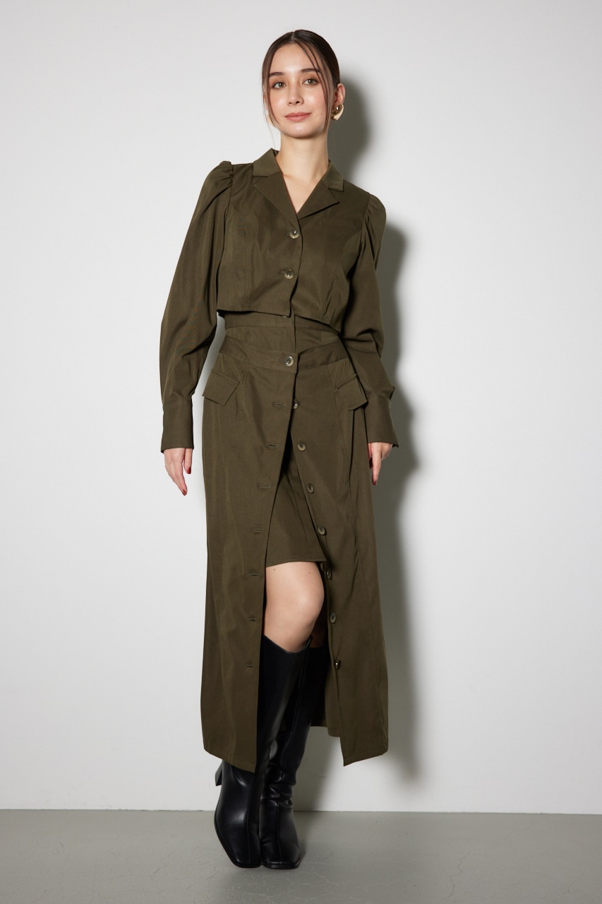 rienda | 【岡崎紗絵さん着用アイテム】ラップパターンロングタイト