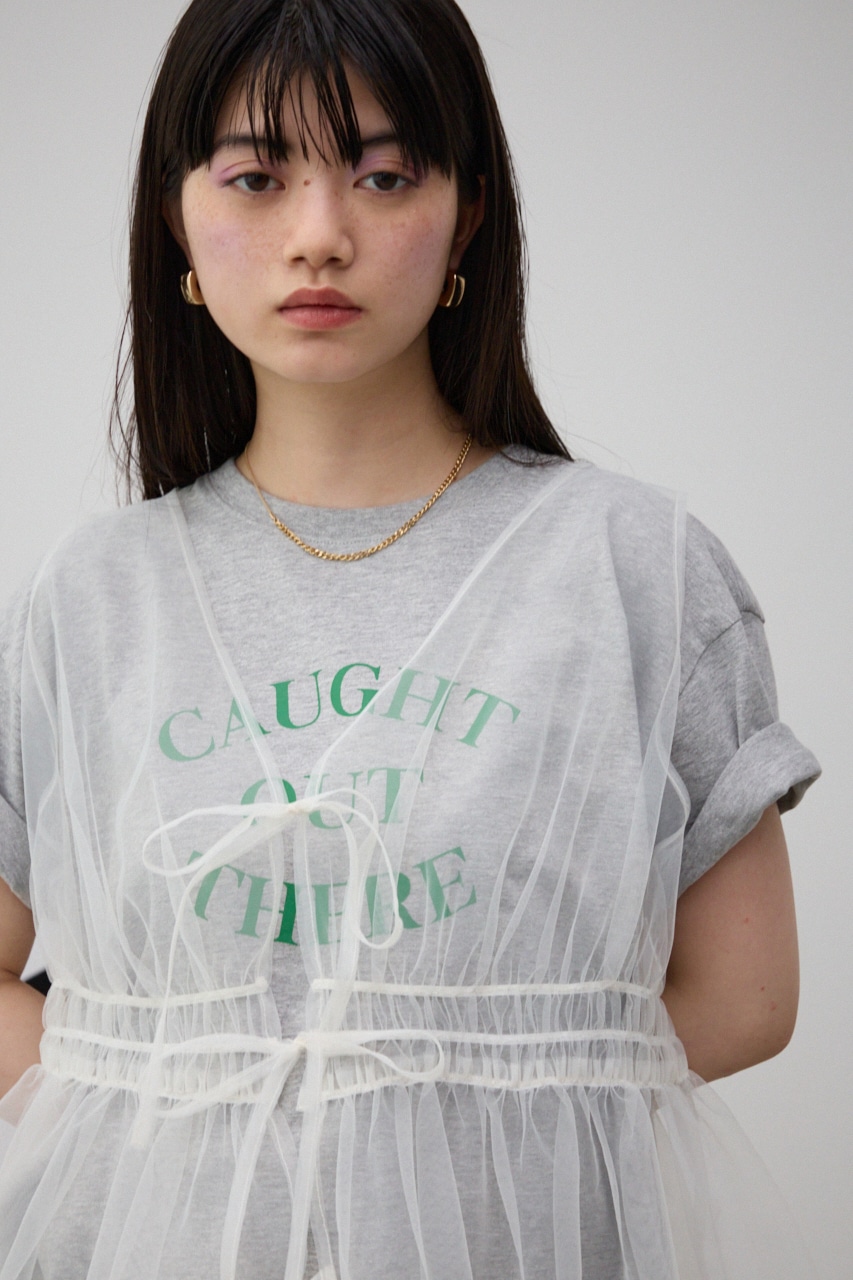 AZUL BY MOUSSY | チュールギャザージレトップス (ベスト ) |SHEL'TTER