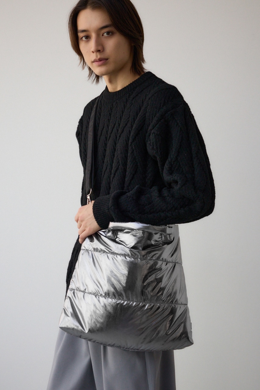 希少✨BLAMINK バッグジップ ウールプルオーバー グレー 36