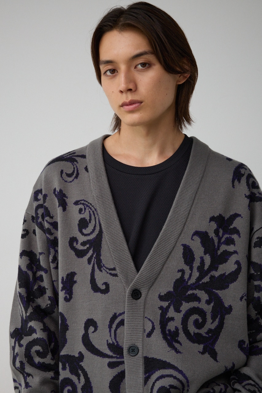 AZUL BY MOUSSY | レトロフラワージャガードカーディガン