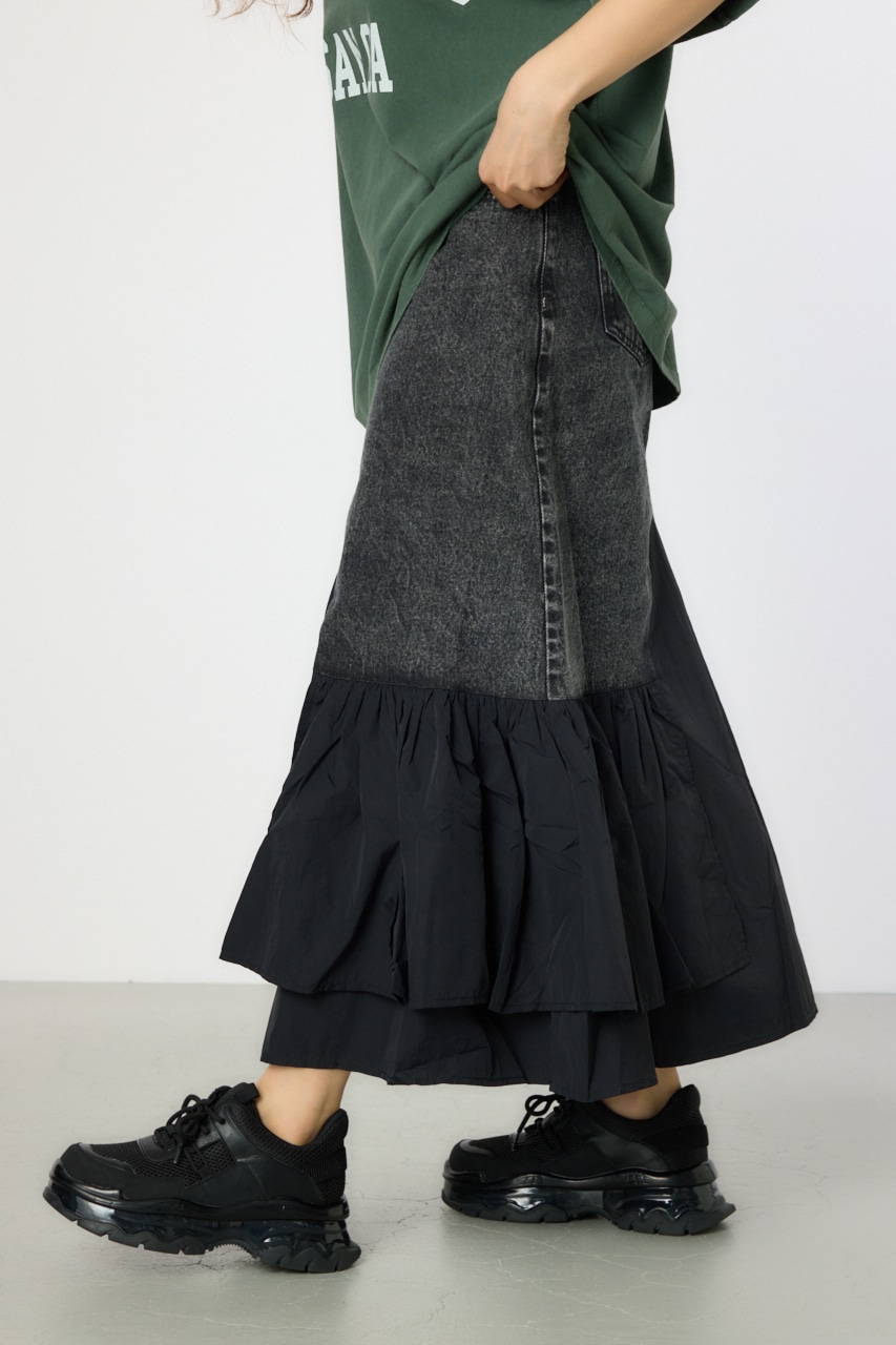 RODEO CROWNS WIDE BOWL | ケミカルデニム×ミリタリースカート