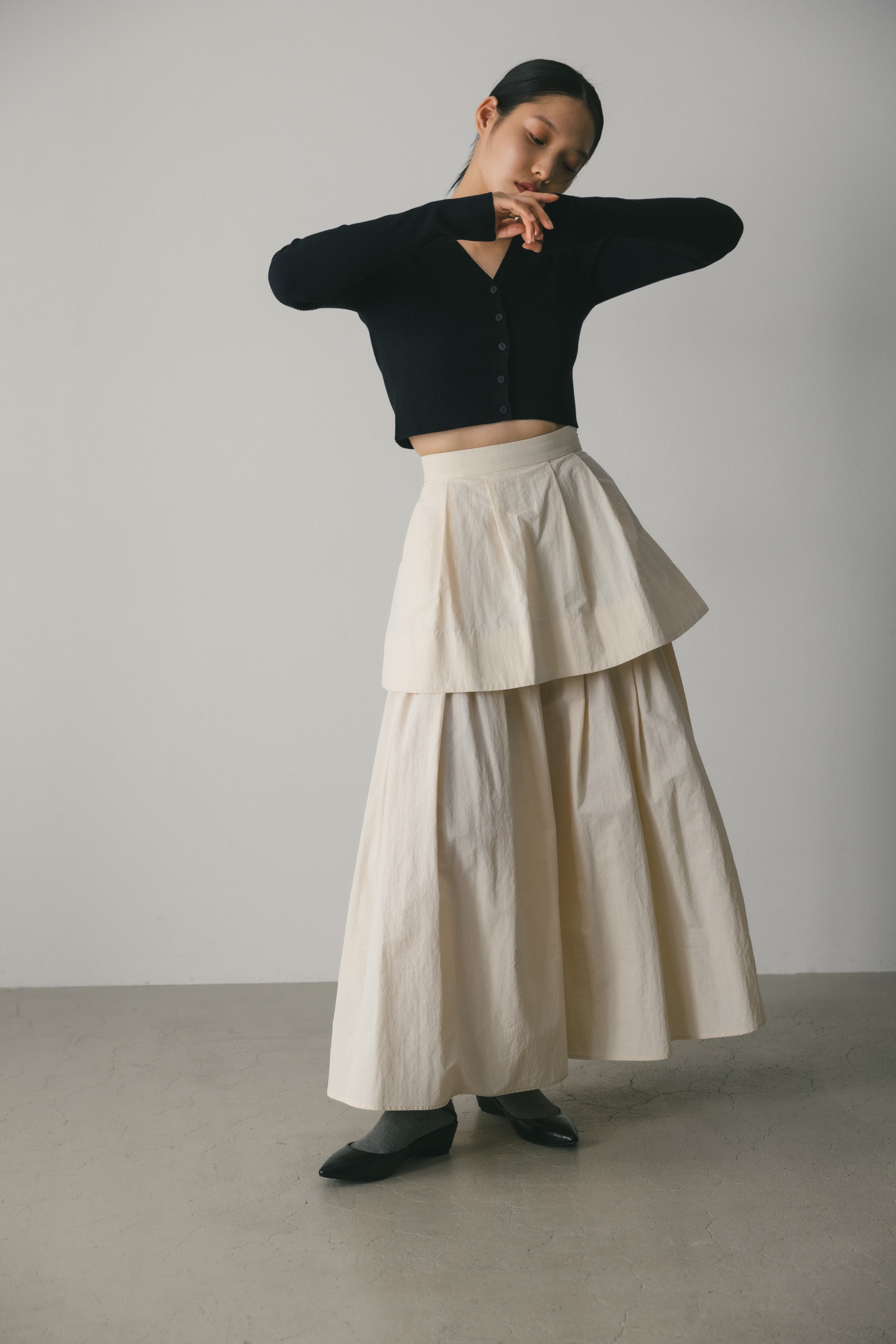 STYLEMIXER | ティアードフレアスカート (スカート(ロング) ) |SHEL