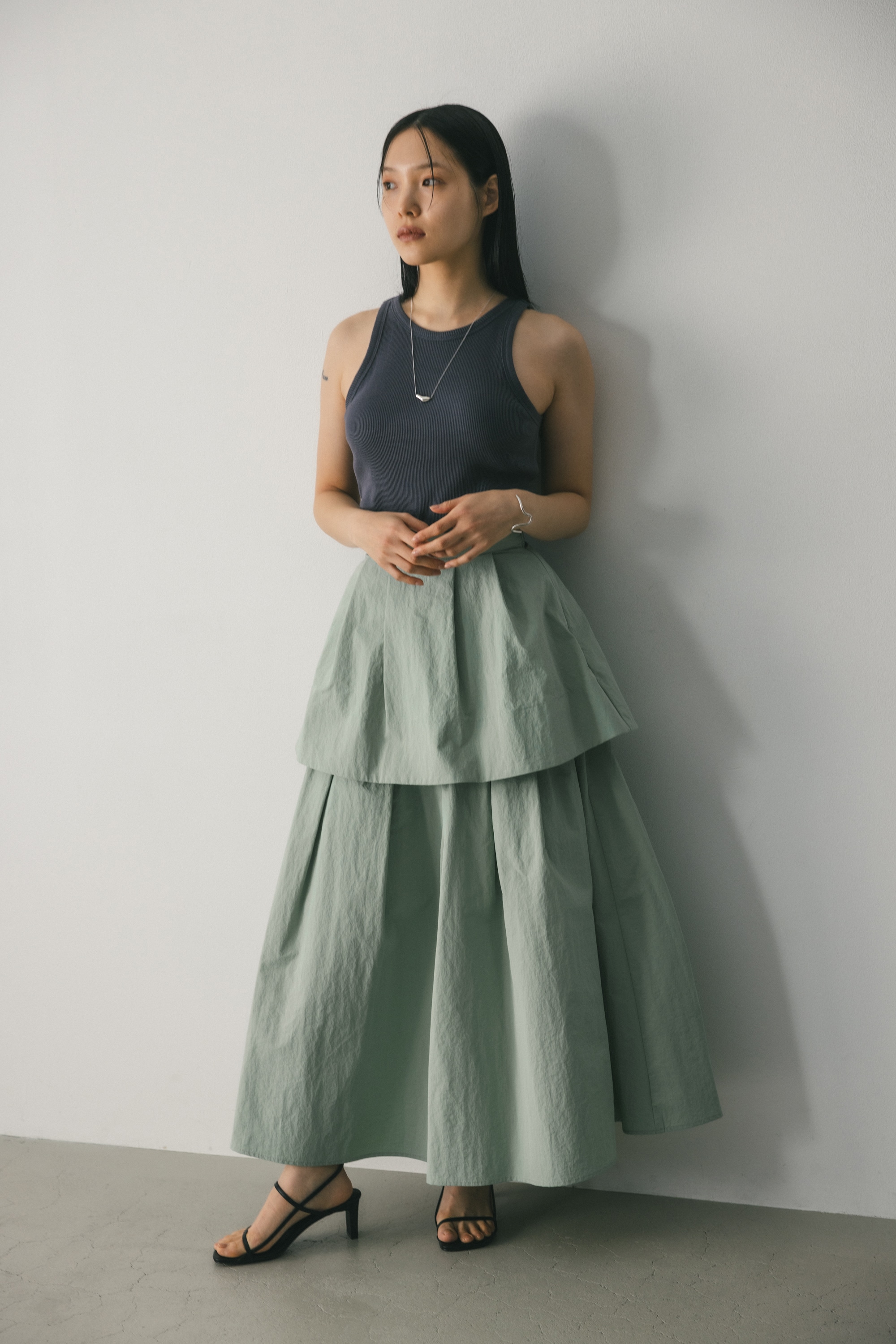 STYLEMIXER | ティアードフレアスカート (スカート(ロング) ) |SHEL