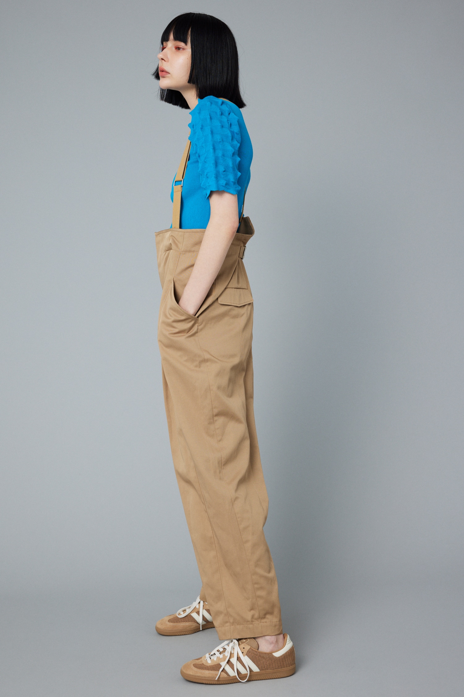 HeRIN.CYE | Suspender pants (ワンピース(ミニ・ミディアム） ) |SHEL