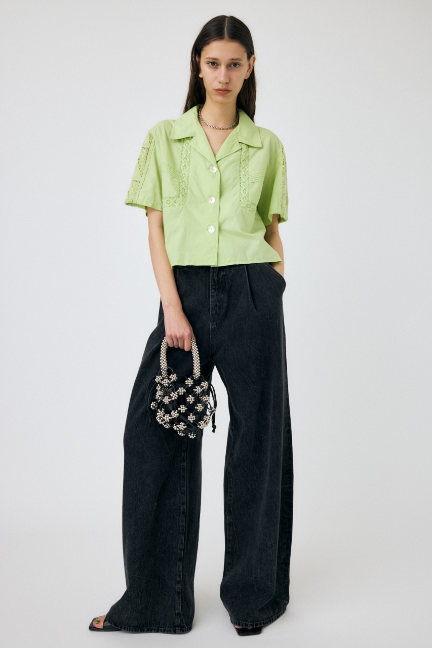 MOUSSY | CROCHET COMBI シャツ (シャツ・ブラウス ) |SHEL'TTER WEBSTORE