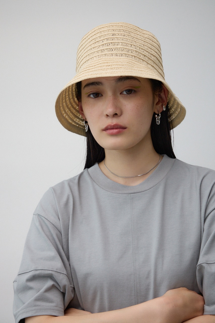 AZUL BY MOUSSY | シアーボーダーバケットハット (帽子 ) |SHEL'TTER