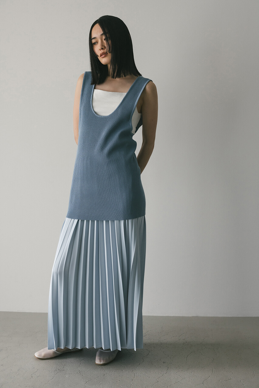 STYLEMIXER | サテンプリーツスカート (スカート(ロング) ) |SHEL'TTER