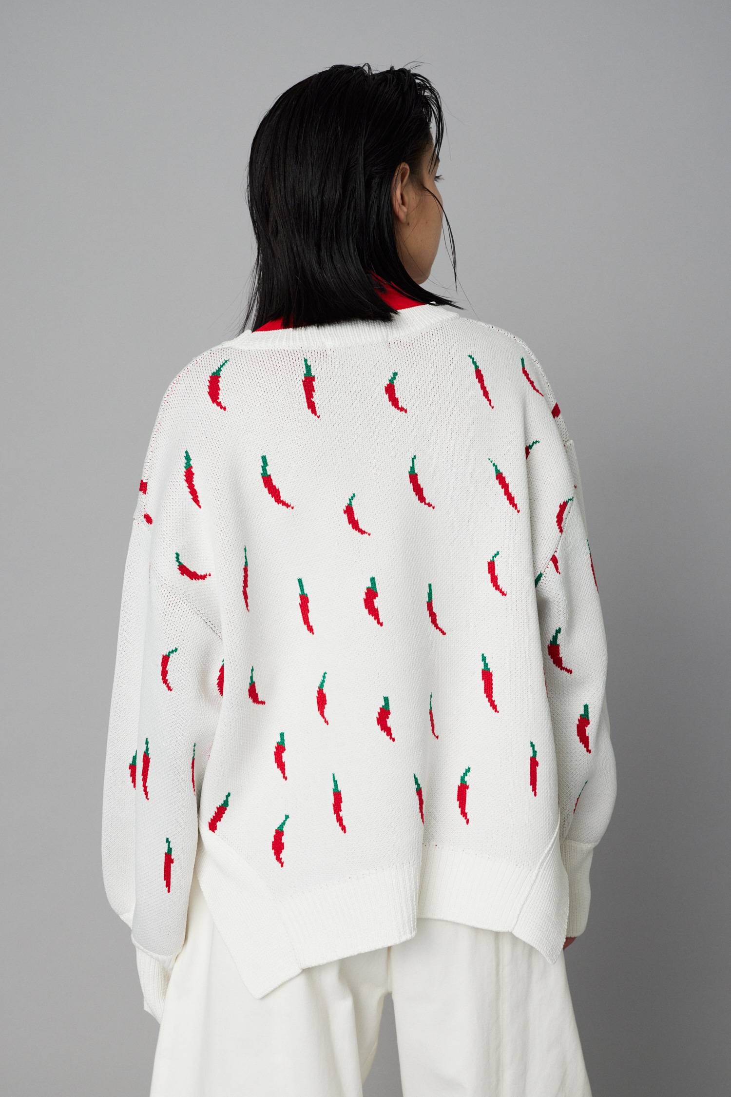 HeRIN.CYE | Chili pattern knit pullover (ニット ) |SHEL'TTER WEBSTORE