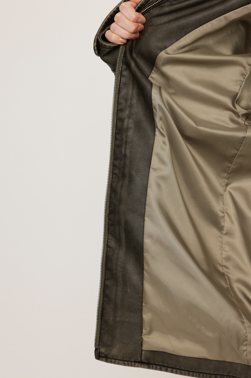 SLY | VINTAGE BOXY F／LEATHER ジャケット (ジャケット ) |SHEL'TTER