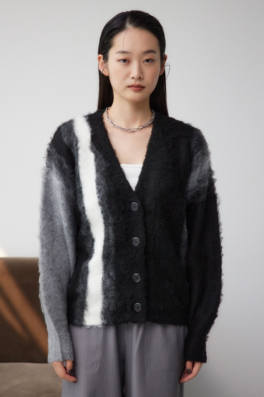 AZUL BY MOUSSY | グラデーションシャギーニットカーディガン
