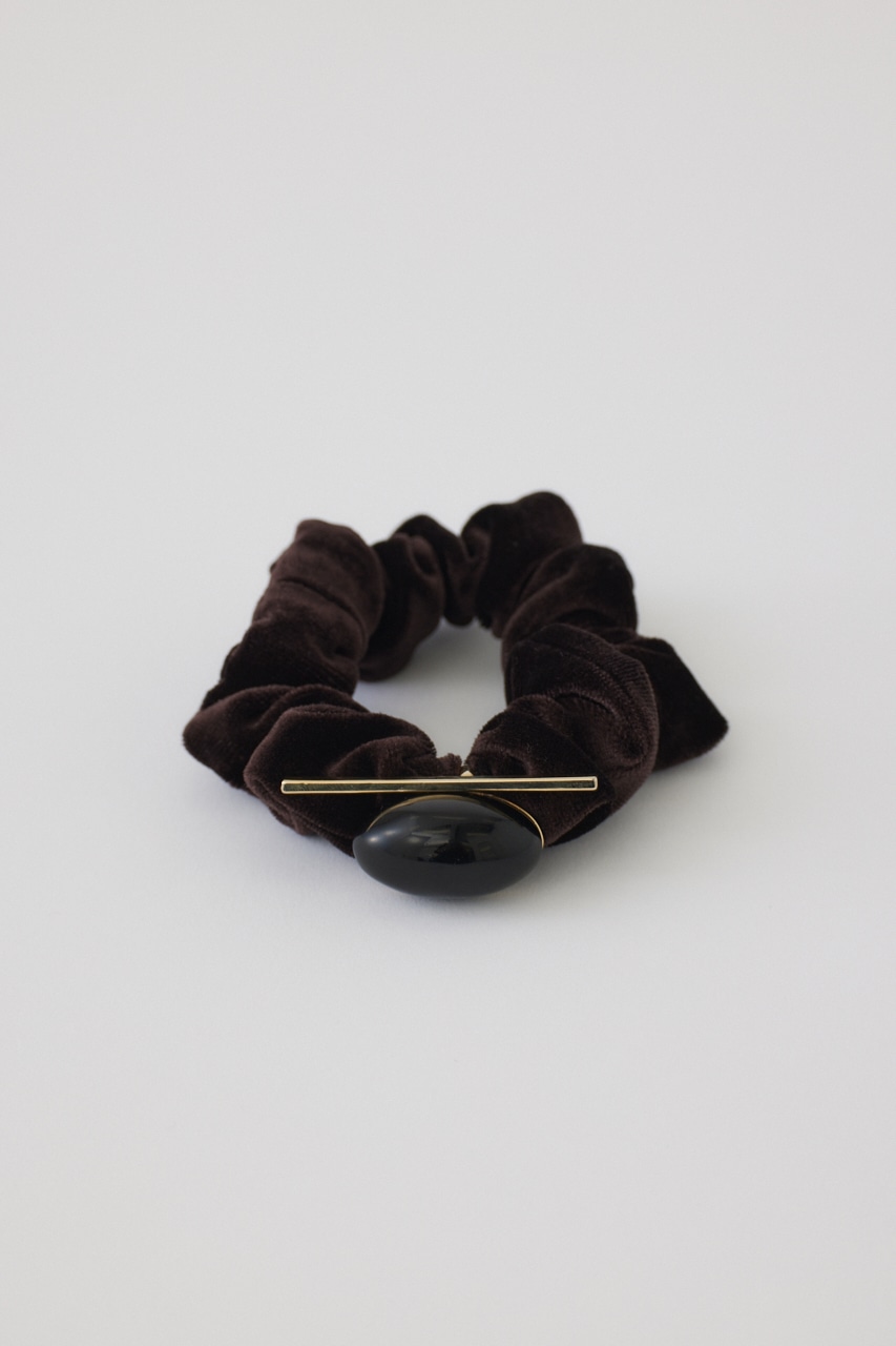 RIM.ARK | Natural stone velour scrunchie (HAIR ACCESSORIES ) |RIM