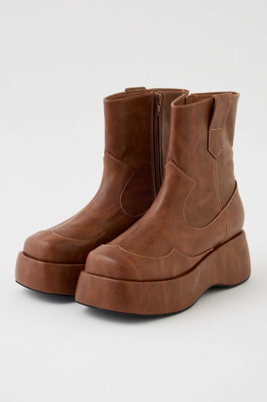 RODEO CROWNS WIDE BOWL | プラットフォームウエスタンブーツ (ブーツ