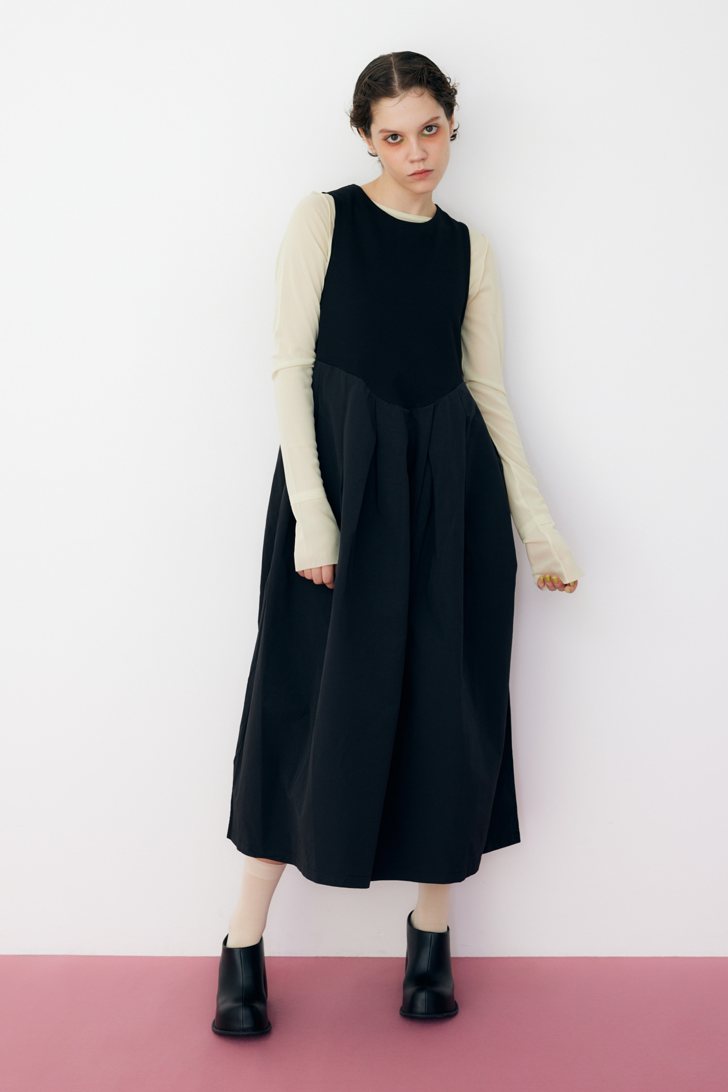 HeRIN.CYE | Box pleats dress (ワンピース(ミニ・ミディアム