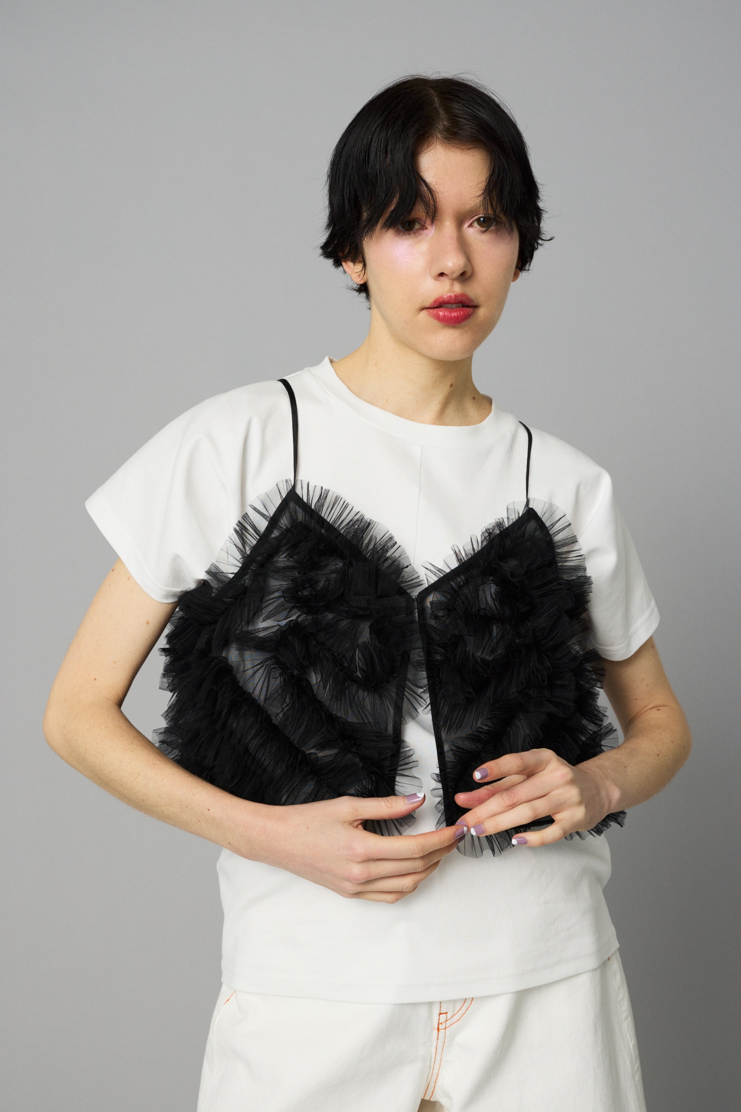 HeRIN.CYE | Many frill bustier (キャミソール ) |SHEL'TTER WEBSTORE